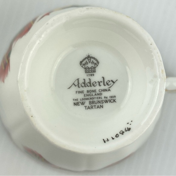 Adderley New Brunswick Tartan China Cup Fine Bone China - Picture 6 of 6